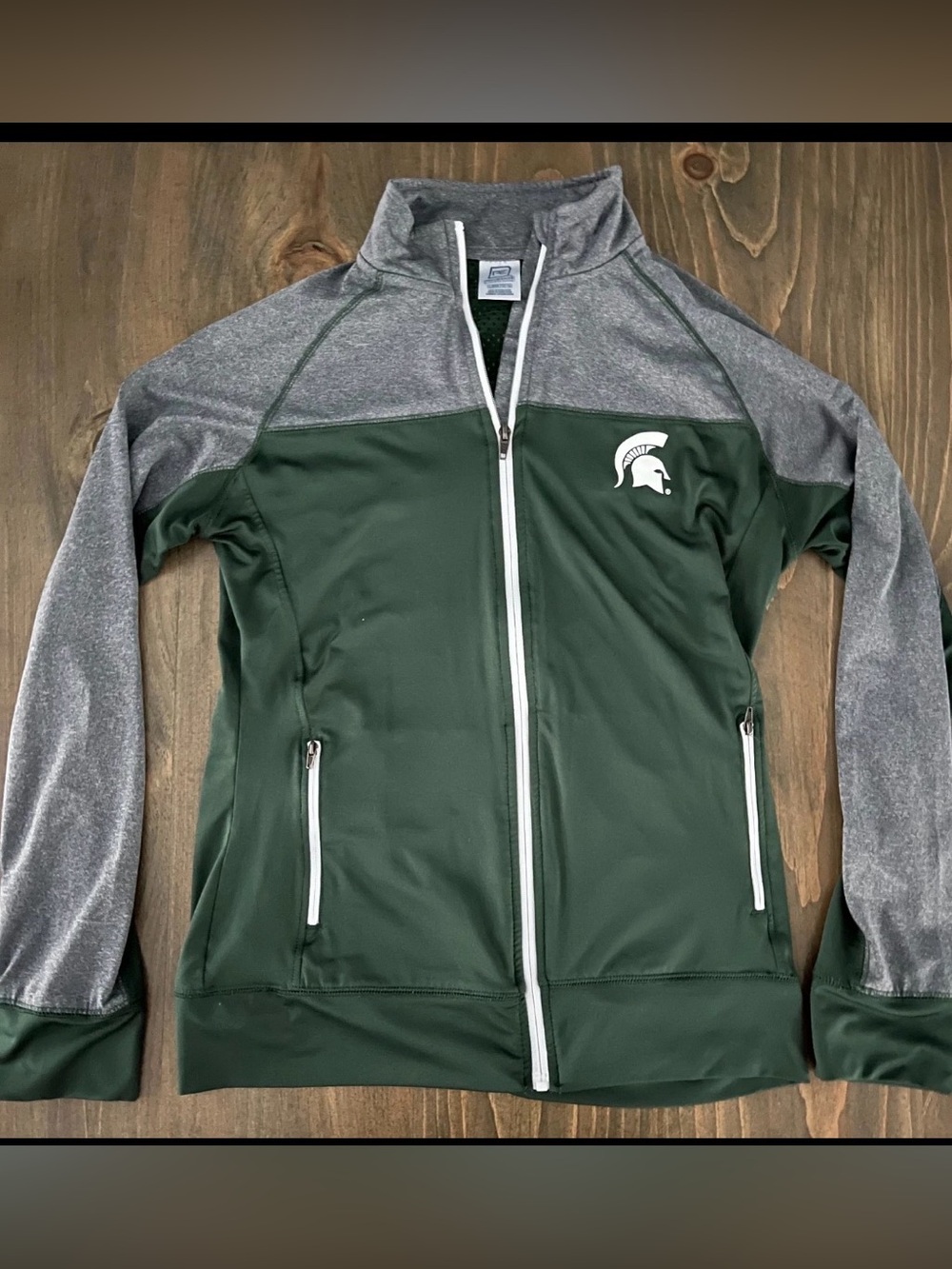 Women's Pro Edge Michigan State Spartans Lightweight Medium Jacket MSU Warm-Up